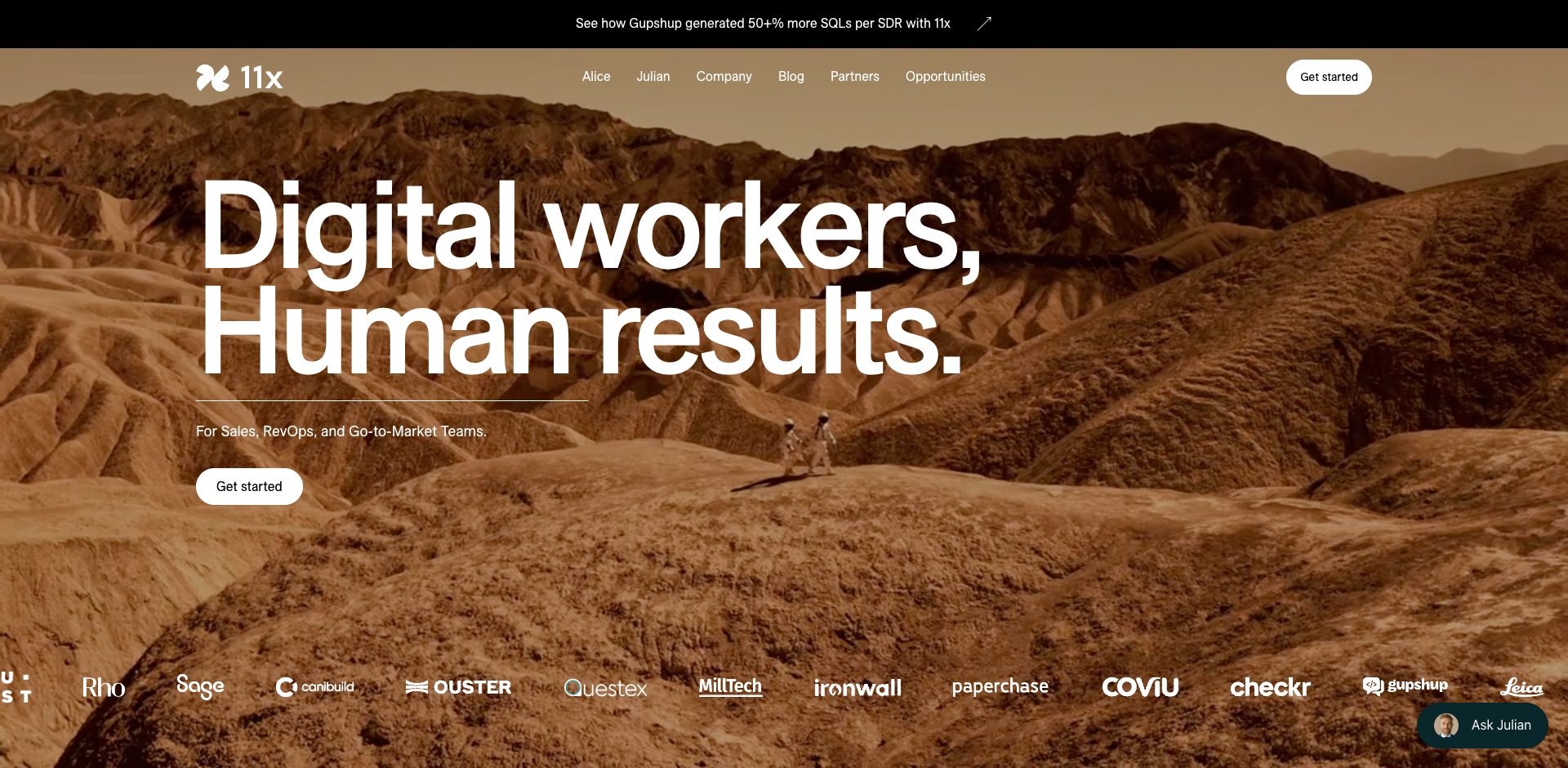 11x homepage screenshot