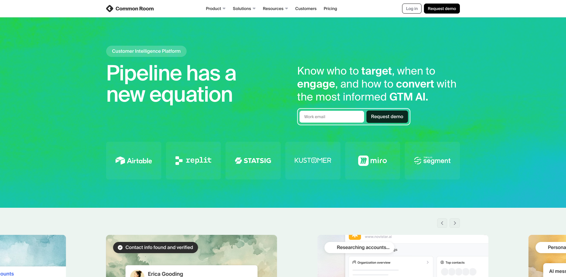 Common Room homepage screenshot