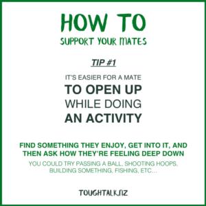 Tips on how to support your mates