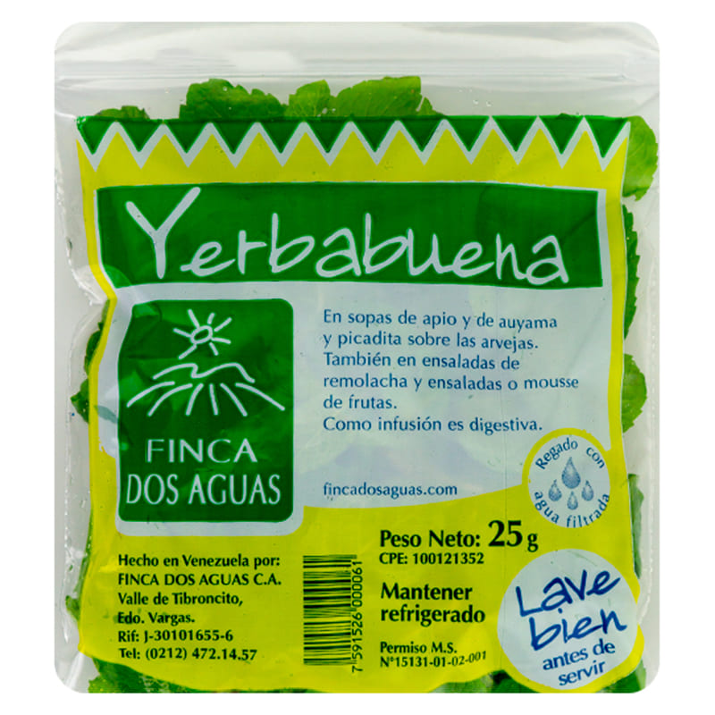 HIERBABUENA FINCA DOS AGUAS 25 GR