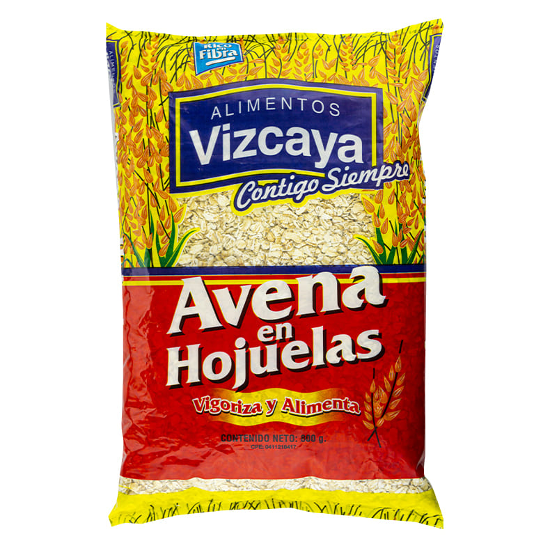 Avena Vizcaya hojuelas 800Gr