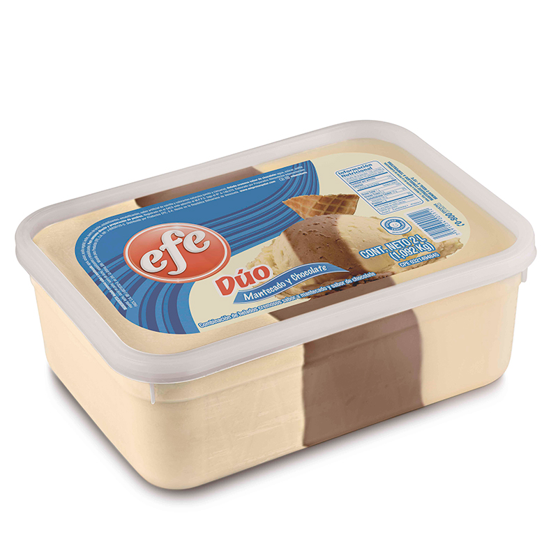 HELADO EFE MANTECADO/CHOCOLATE DUO 2 LT