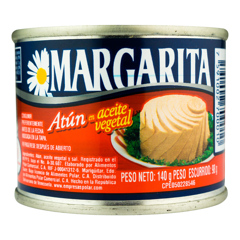 ATUN EN ACEITE MARGARITA 140GR