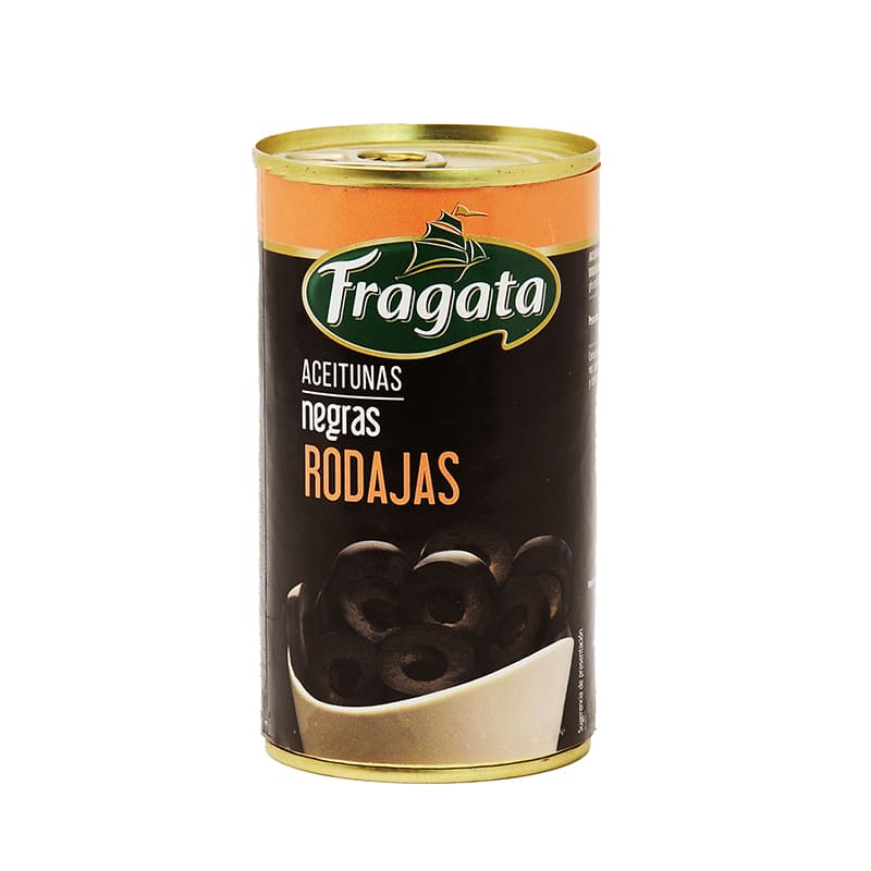 ACEITUNAS NEGRAS FRAGATA REBANADAS 350G