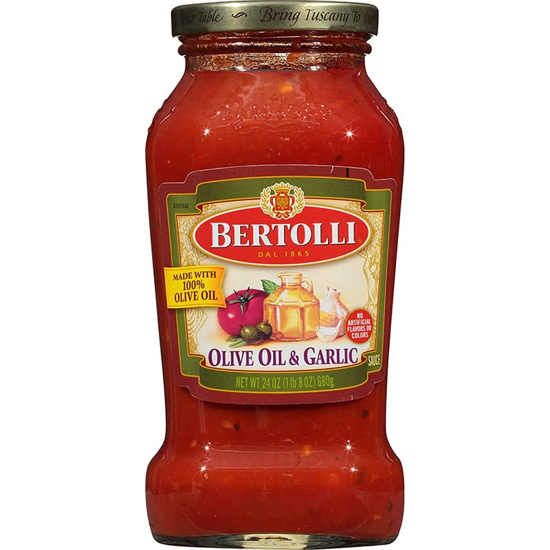 SALSA PARA PASTA BERTOLLI ACEITE OLIVA Y AJO 24OZ