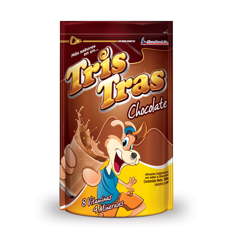 BEBIDA EN POLVO TRIS-TRAS CHOCOLATE 300 GR