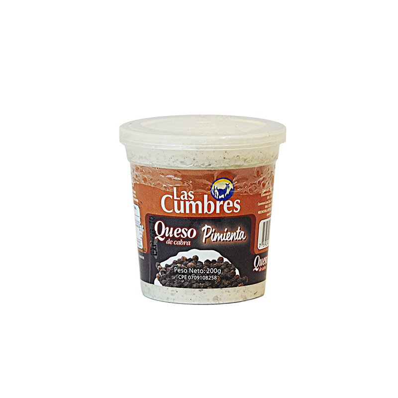 QUESO CABRA CON PIMIENTA LAS CUMBRES 200 GR 
