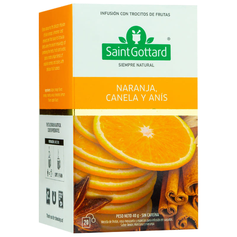 INFUSION SAINT GOTTARD NARANJA CANELA Y ANIS 40 GR