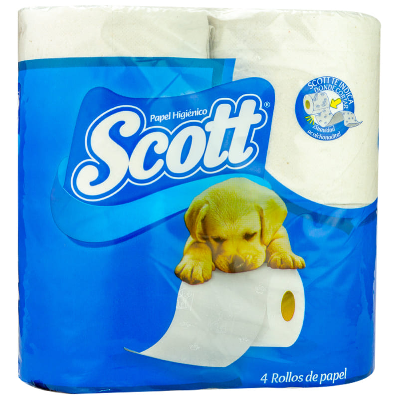 PAPEL HIGIENICO SCOTT PLUS 4 UND 200 HOJAS