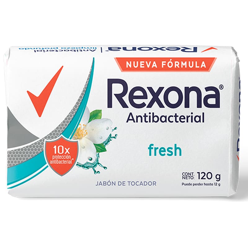 JABON REXONA FRESH ANTIBACTERIAL 120 GR