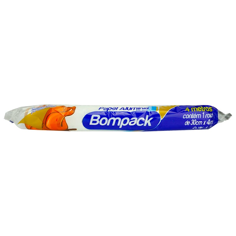 PAPEL ALUMINIO BOMPACK 30CM X 4 MT