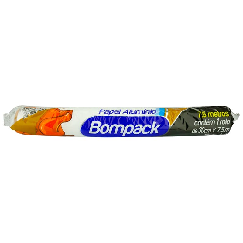 PAPEL ALUMINIO BOMPACK 30CM X 7,5 MT