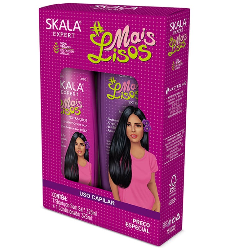 SHAMPOO Y ACONDICIONADOR SKALA CABELLO LISO 325ML