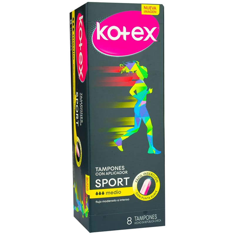 TAMPONES KOTEX SPORT MEDIUM 12X8