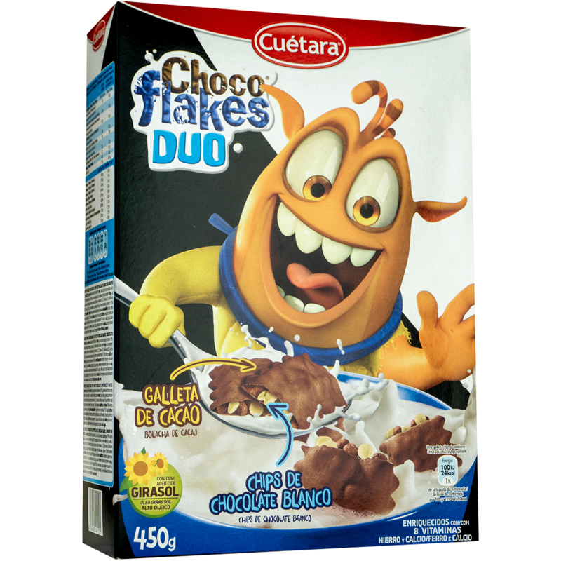 CEREAL CHOCO FLAKES DUO 450GR