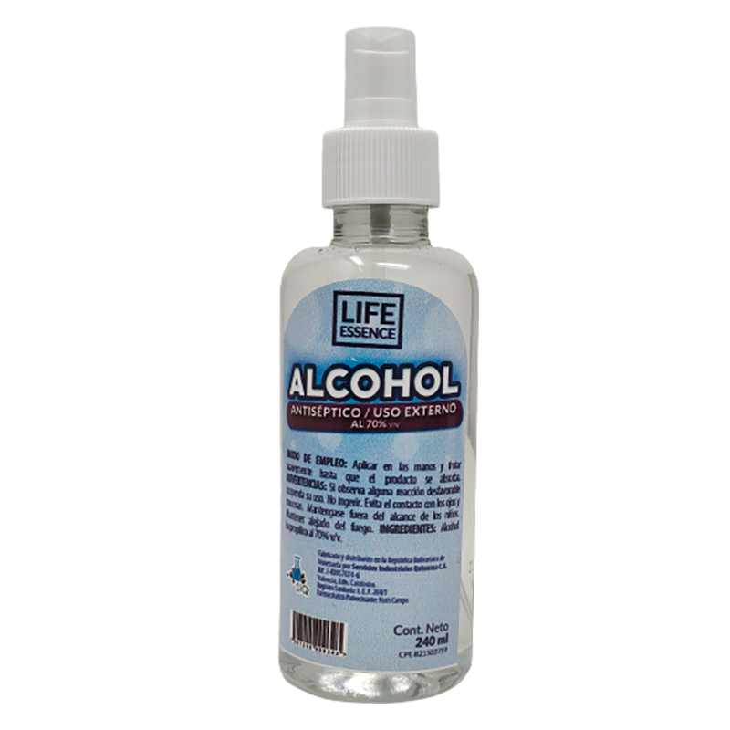 ALCOHOL EN SPRAY LIFE ESSENCE 240 ML