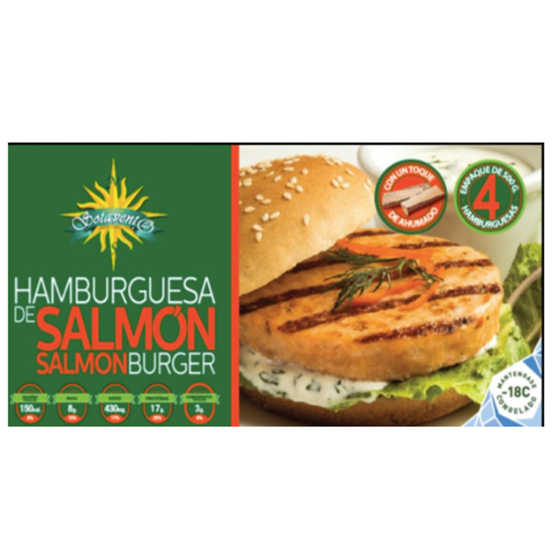 HAMBURGUESA DE SALMON SOTAVENTO 500GR
