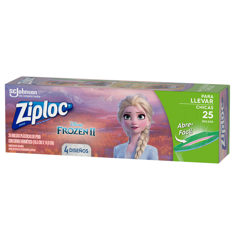 BOLSA ZIPLOC FROZEN 25 UNIDADES