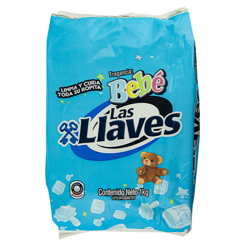 Detergente en Polvo Las Llaves Bebé 900Gr
