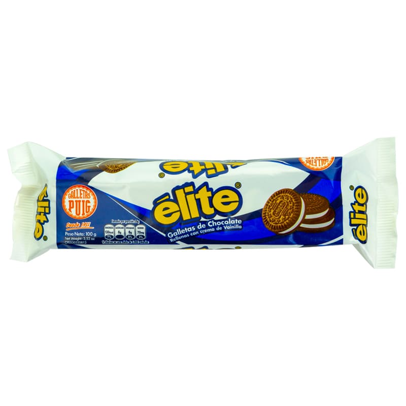 GALLETA DE CHOCOLATE  ELITE 100 GR