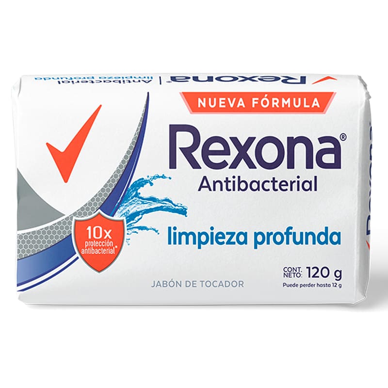 JABON REXONA ANTIBACTERIAL LIMPIEZA PROFUNDA 120 GR