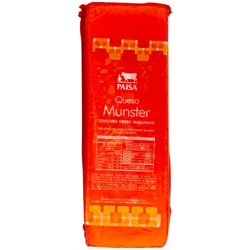 QUESO MUNSTER PAISA KG.