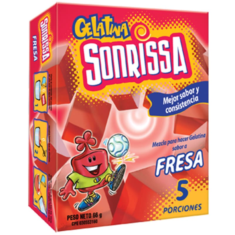 GELATINA SONRISSA FRESA 66 GR