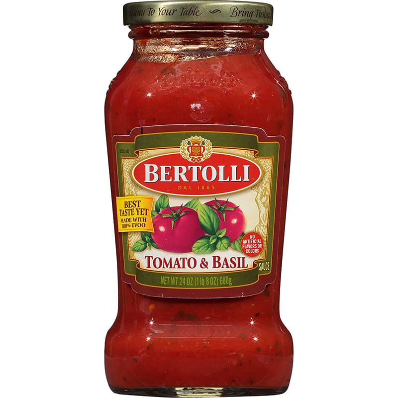 SALSA PARA PASTABERTOLLI TOMATO & BASIL 24OZ