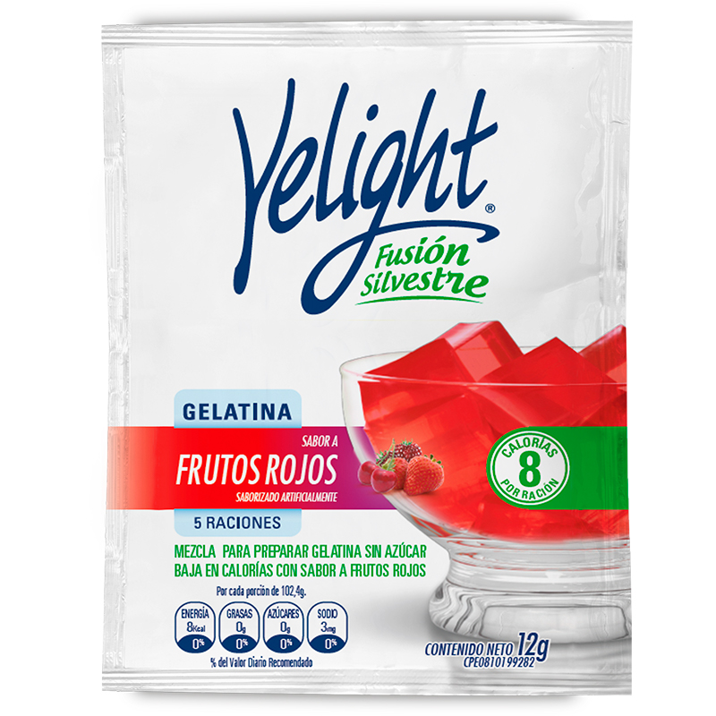GELETINA YELIGHT FUSION CITRUS 12 GR