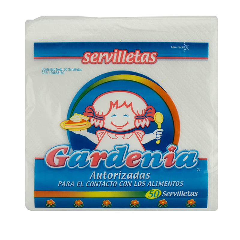 Servilletas Gardenia Grandes 50 Unidades