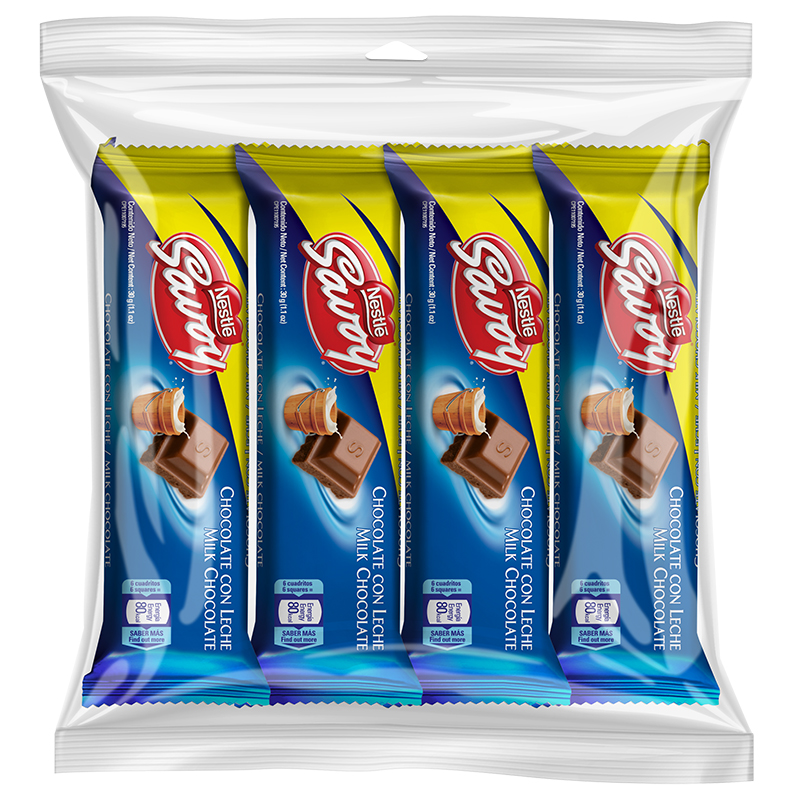 CHOCOLATE DE LECHE SAVOY 4 UND