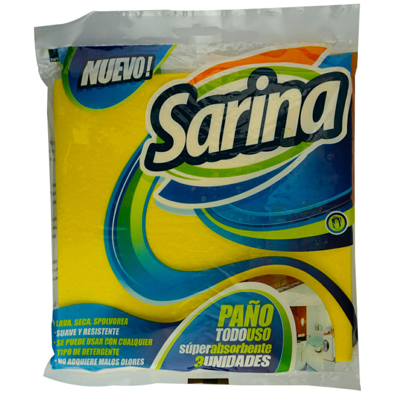 PAÑO TODO USO SARINA 3 PIEZAS