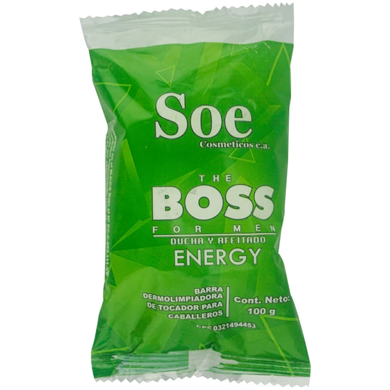 JABON SOE BOSS FOR MEN AFEITADO ENERGY 100G