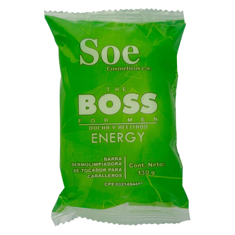 JABON SOE BOSS FOR MEN AFEITADO ENERGY 130G
