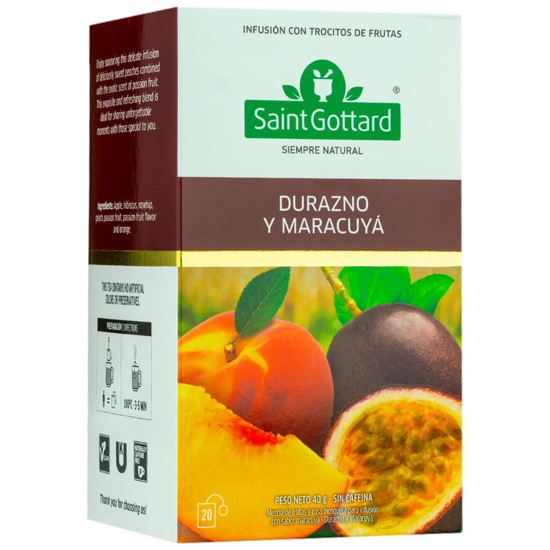 INFUSION SAINT GOTTARD DURAZNO Y MARACUYA 40 GR