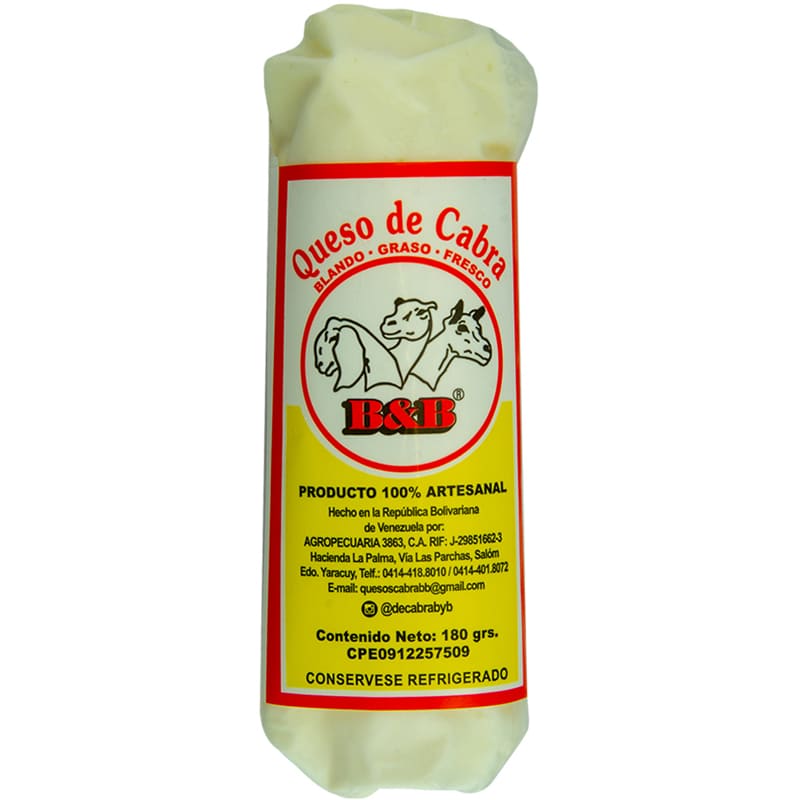 QUESO NATURAL DE CABRA B&B 180GR 