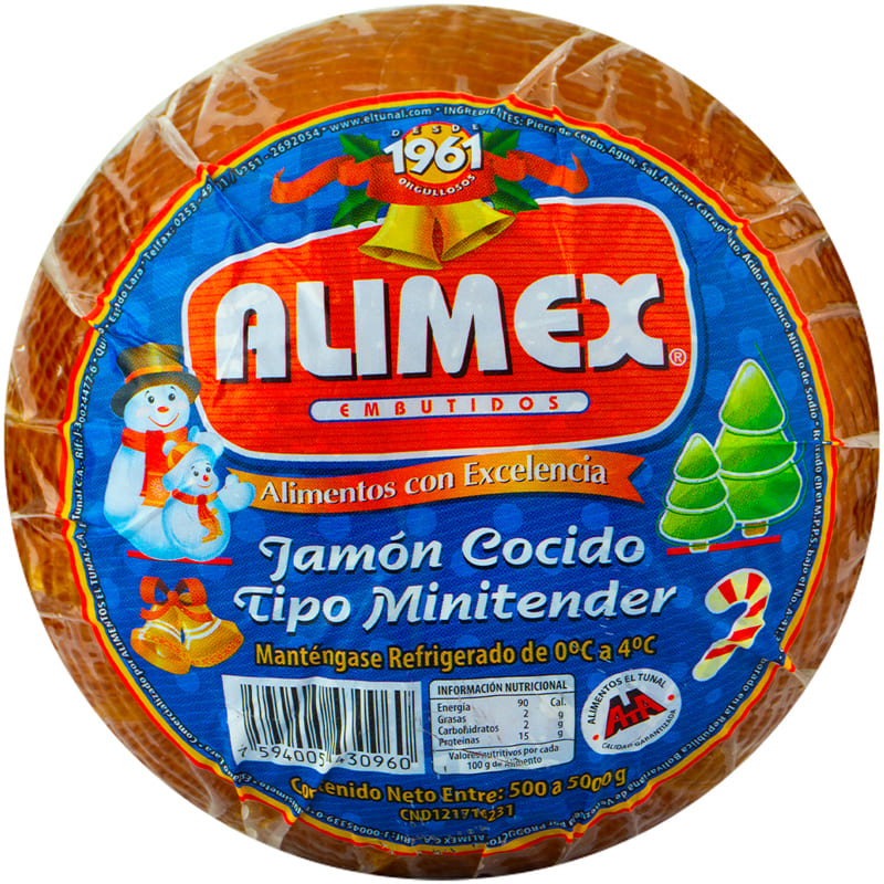 JAMON COCIDO ALIMEX MINI TENDER