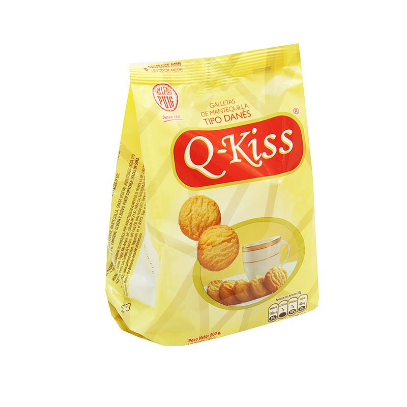 GALLETAS DE MANTEQUILLA TIPO DANES Q-KISS 200 GR