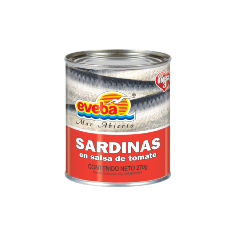 SARDINA EVEBA EN SALSA DE TOMATE 270 GR