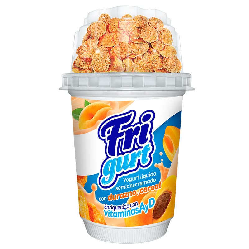 YOGURT LIQUIDO FRIGURT DE DURAZNO CON CEREAL 150 GR