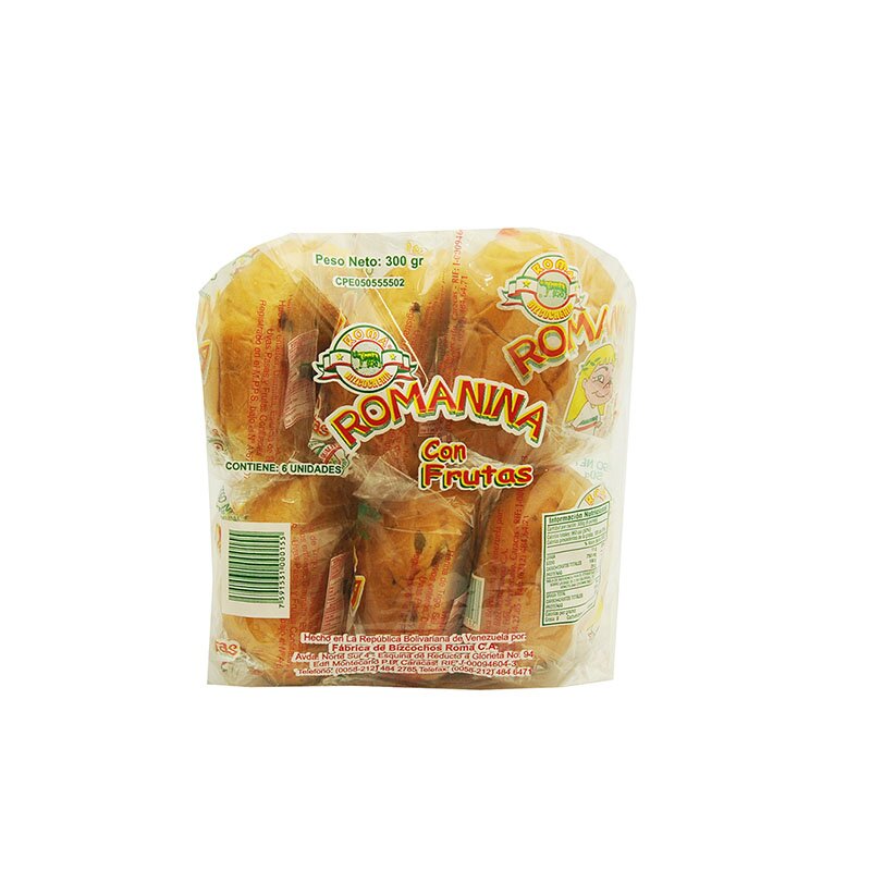 PAN CON FRUTAS ROMANINA ROMA 300 GR 