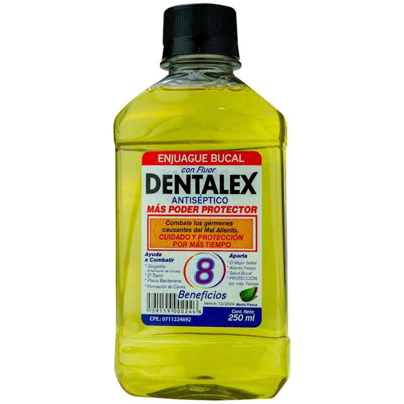 ENJUAGUE BUCAL DENTALEX AMARILLO 250 ML