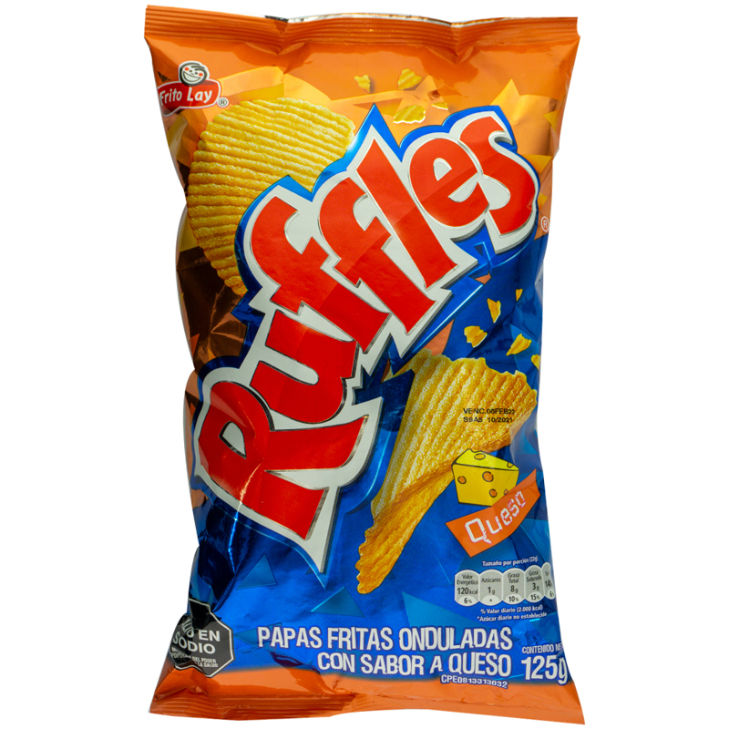 RUFFLES DE QUESO 125 GR