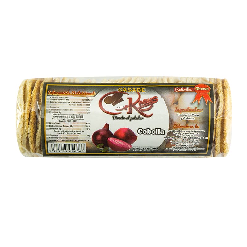 CASABE KRAYS CEBOLLA 80 GR