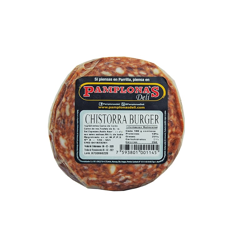 CARNE P HAMBURG CHISTORRA PAMPLONA KG