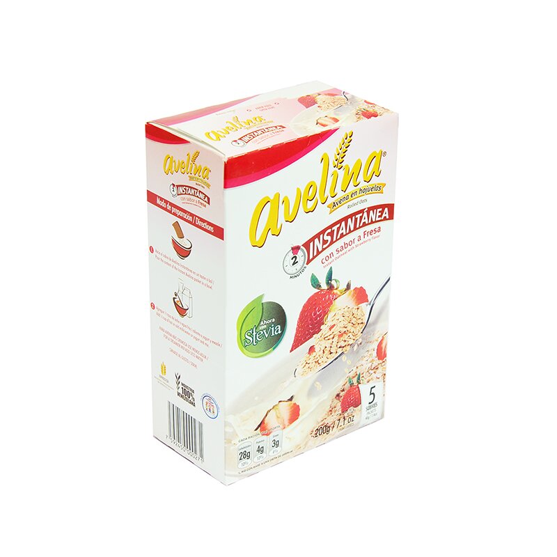 AVENA INSTANTÁNEA AVELINA SABOR A FRESA 200 GR