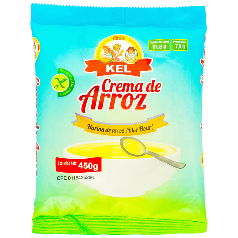 CREMA DE ARROZ KEL BOLSA 450GR