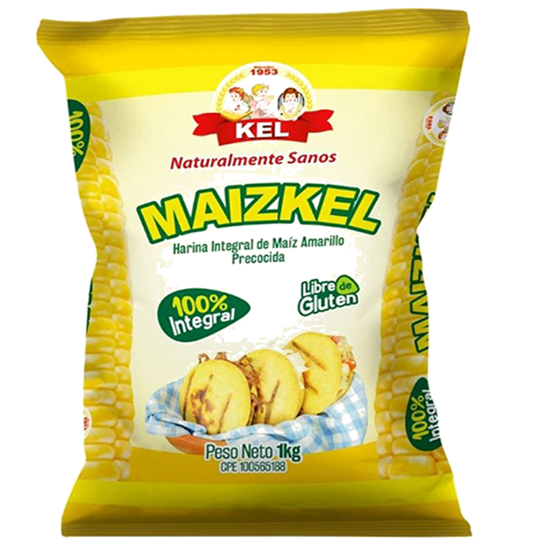 HARINA DE MAIZ AMARILLO KEL INTEGRAL 1KG