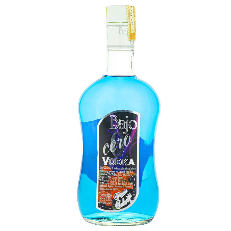 Vodka Bajo Cero Frutas Salvajes 0.70Ml
