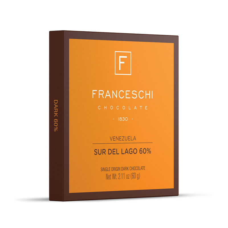 CHOCOLATE FRANCESCHI SUR DEL LAGO 60% 60 GR.